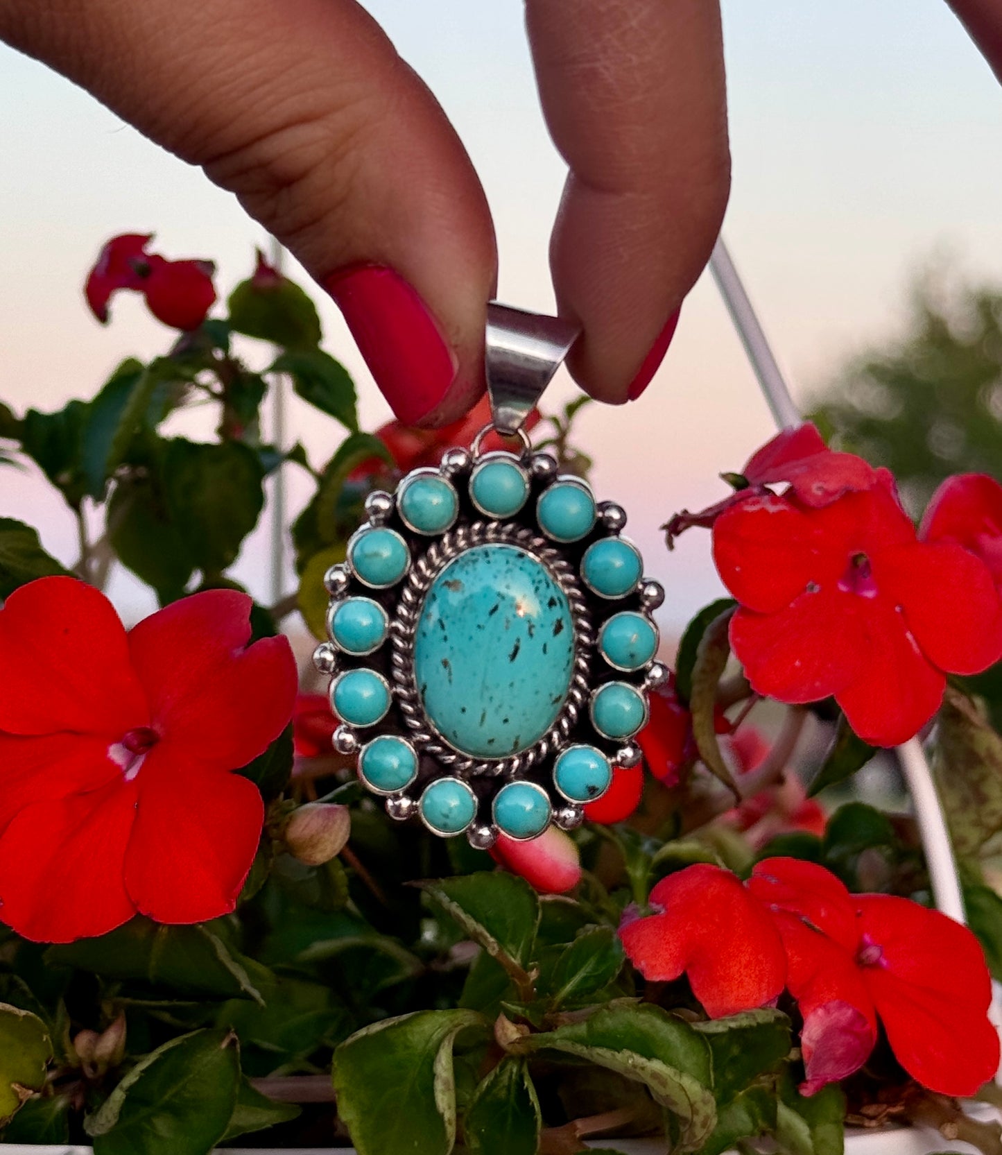 Tyrone Turquoise Pendant