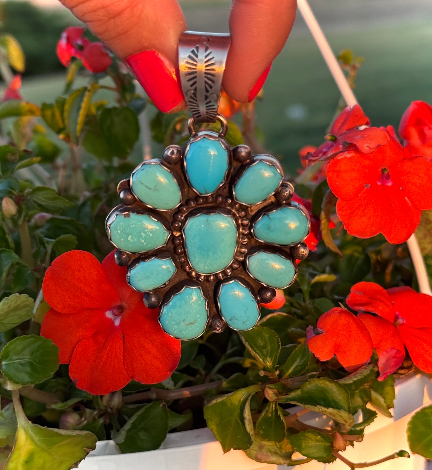 Kingman Turquoise Handmade Pendant