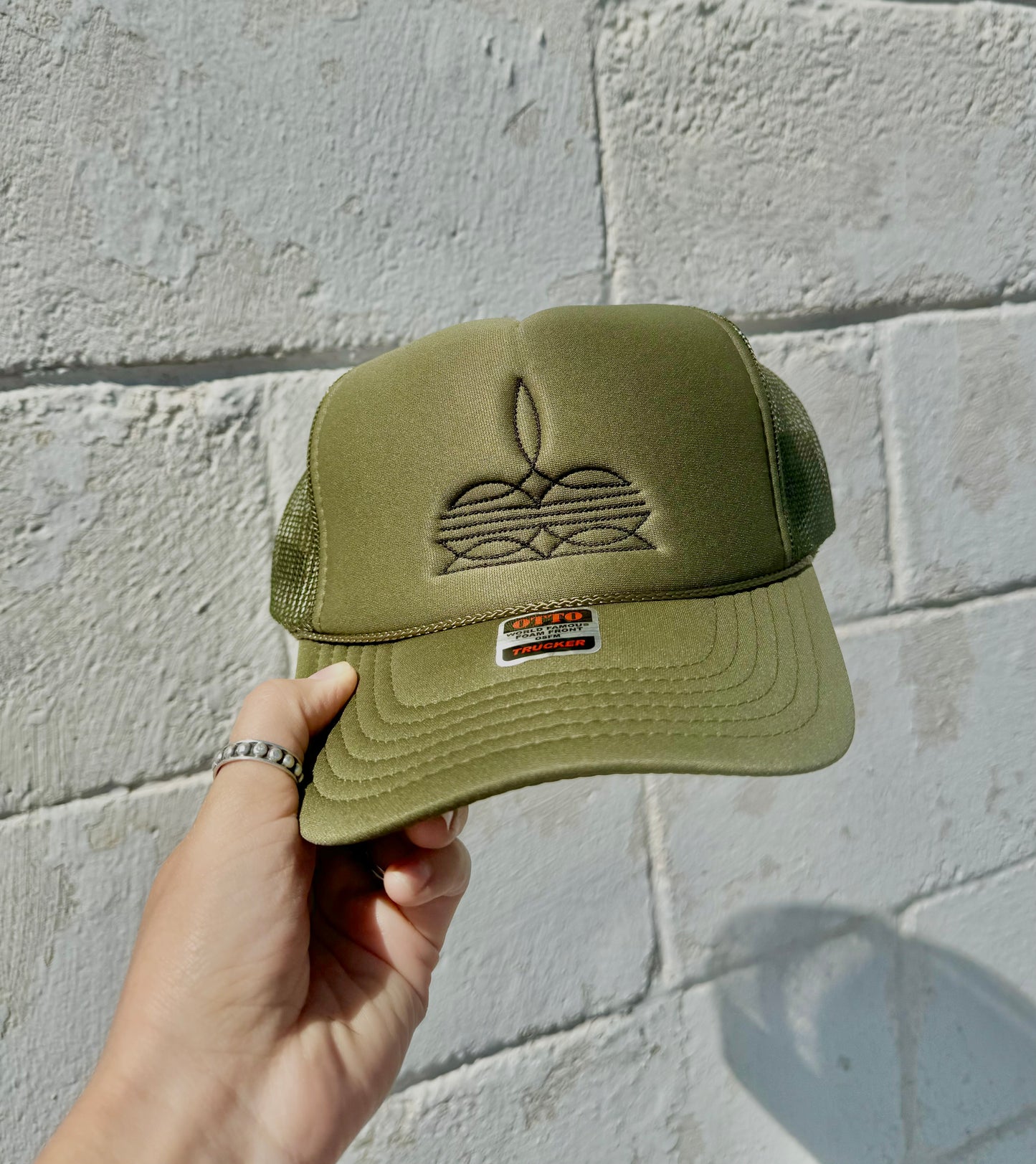 Boot Stitch Trucker Hat